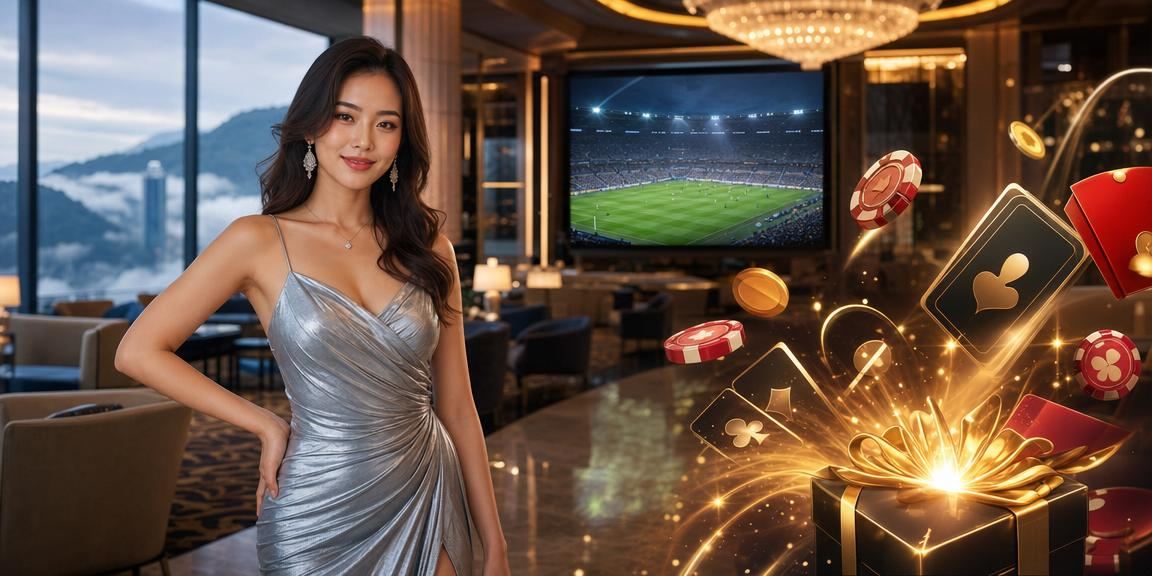 Halaman utama dengan paparan sukan dan taruhan langsung